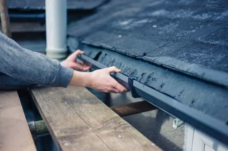 Gutter cleaning.